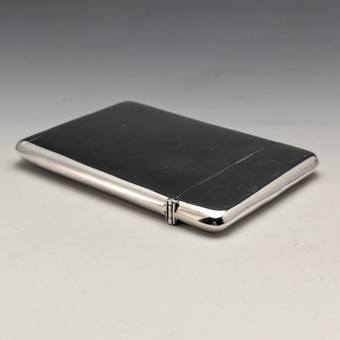 1906 British Antique Sterling Silver Art Nouveau Card Case 73g William M Hayes